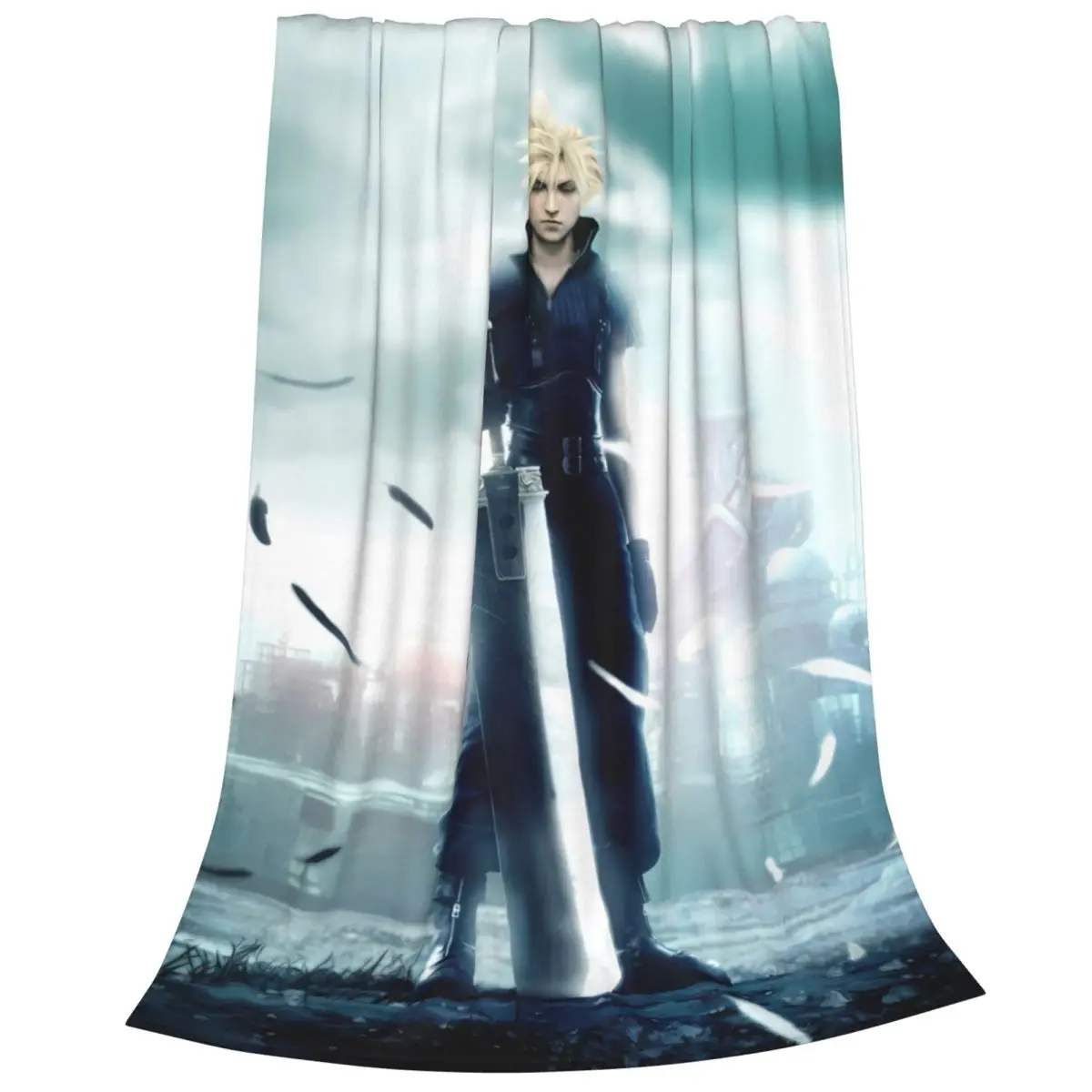 F-Final-Fantasy Plush Flannel Blanket - Warm and Snuggly Fleece Throw for Couch, Bed, and Camping Adventures Any Time of Year