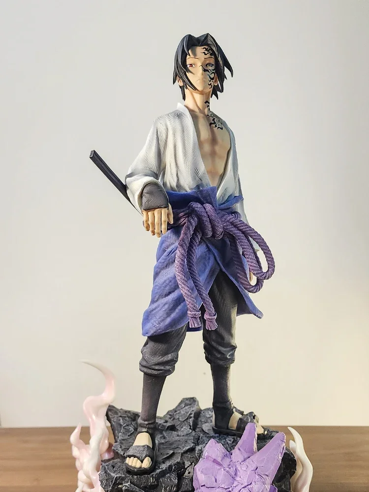 Japan Bandai Naruto Platform Club 1/6 Seal Sasuke figure high-quality GK statue model ornament men and women