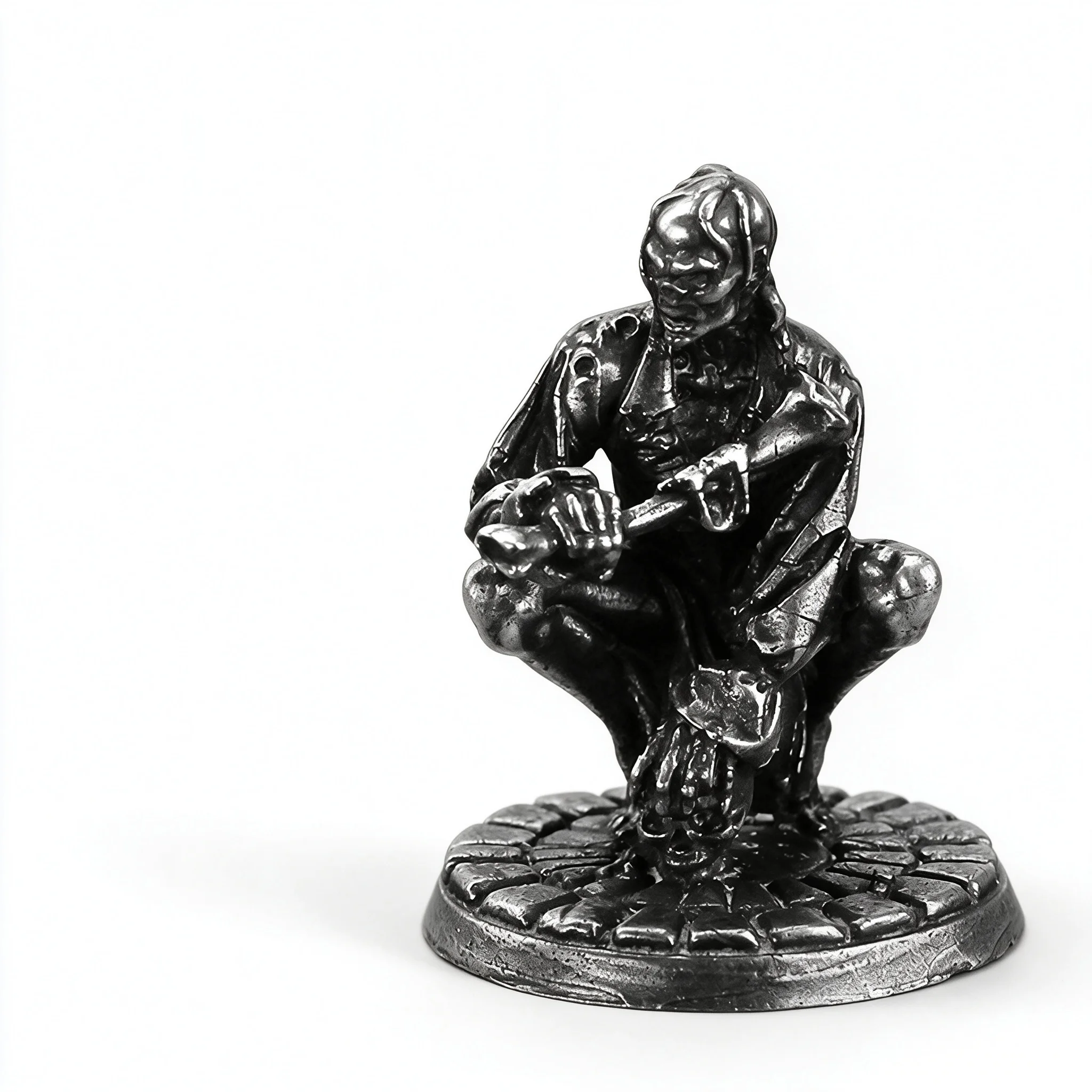 Metal Vampire Soldier Figure Miniature Tabletop War Game Piece Car Interior Dashboard Decor Home Ornament Gift for Men