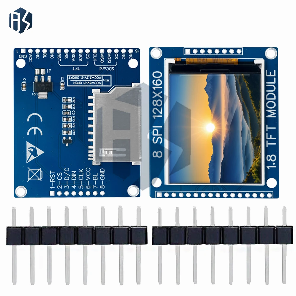 Per Arduino/Raspberry Pi Ready Display LCD TFT: 1,8 pollici 128x160 a colori – Modulo SPI ST7735/ST7735S
