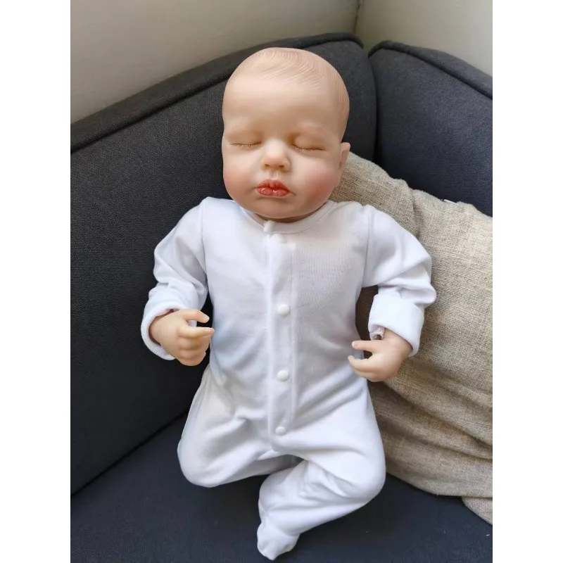 

19-дюймовая готовая спальная кукла реборн ЛуЛу 48 см, имитация куклы, игрушка с хлопковым корпусом