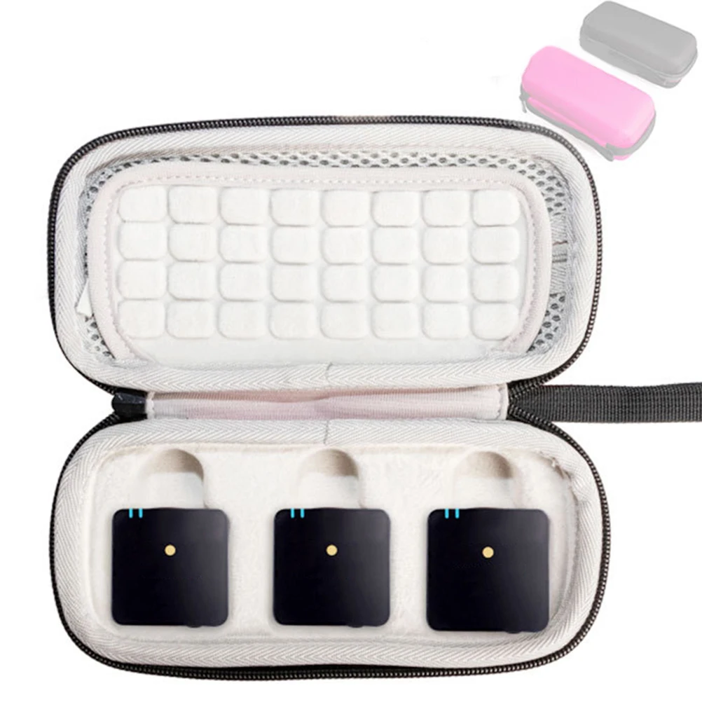 

Wireless Microphone Bag Portable Storage Pouch Box Carrying Case Protective EVA Metal Cotton Dustproof Shockproof Mic