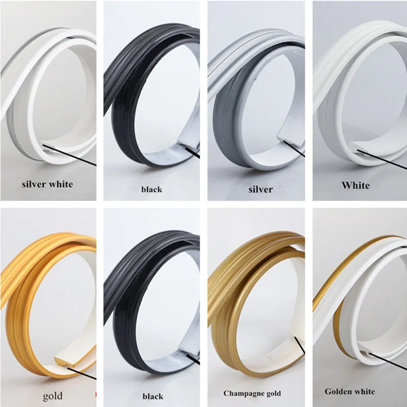 Thickened wear-resistant skirting line self-adhesive wall stickers footing line TV background ceiling seal border strip corner