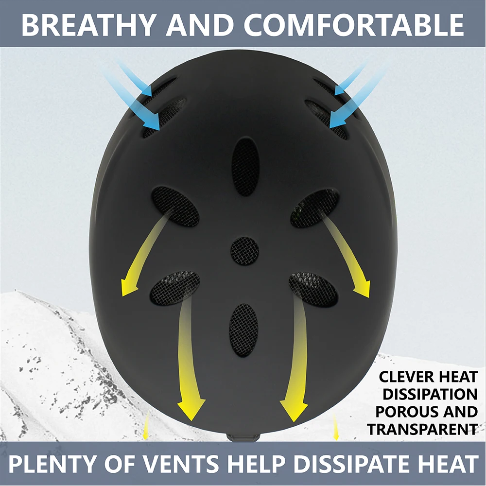 SMITH DRIFT-casco de esquí y Snowboard, casco de seguridad medio cubierto y antiimpacto, protector para ciclismo, moto de nieve y esquí para adultos y niños