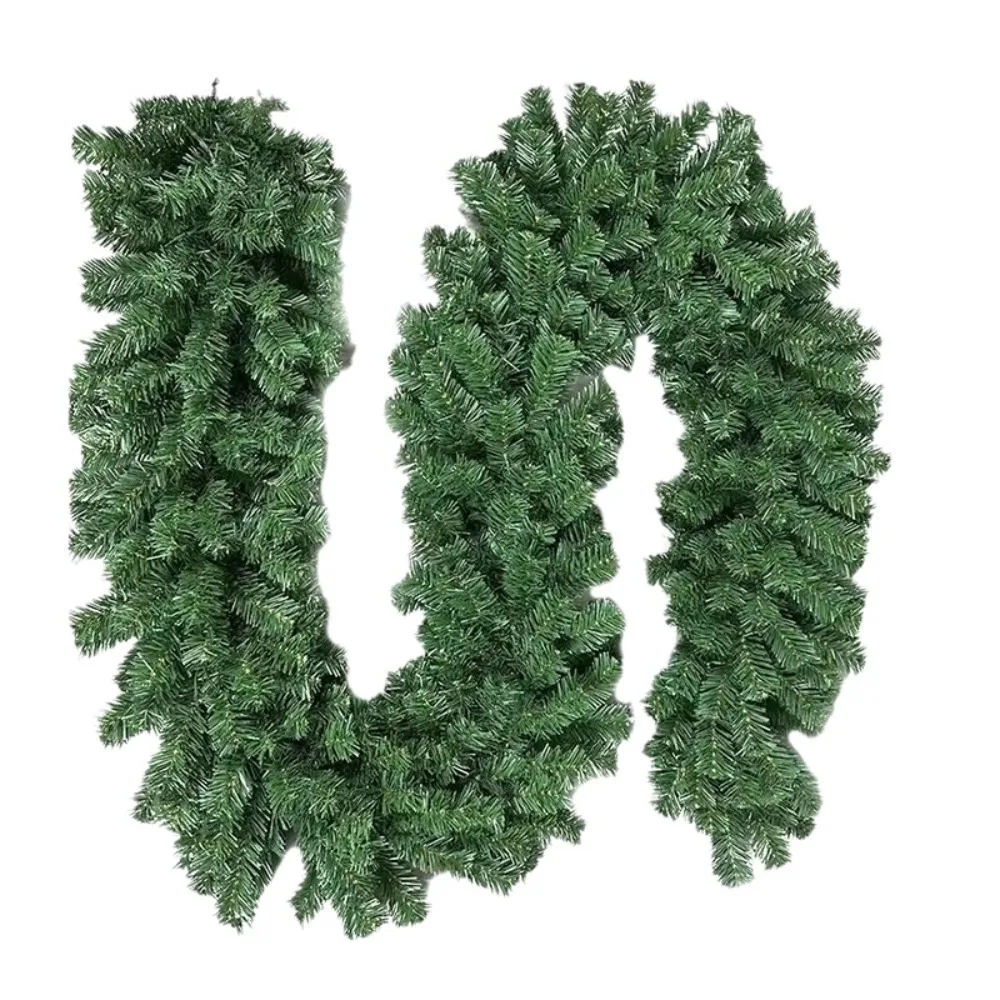Christmas Decoration Artificial Rattan Pine LED 2.7M Simulated Garland Wreath Decor Green with Lights Fake Green Spruce