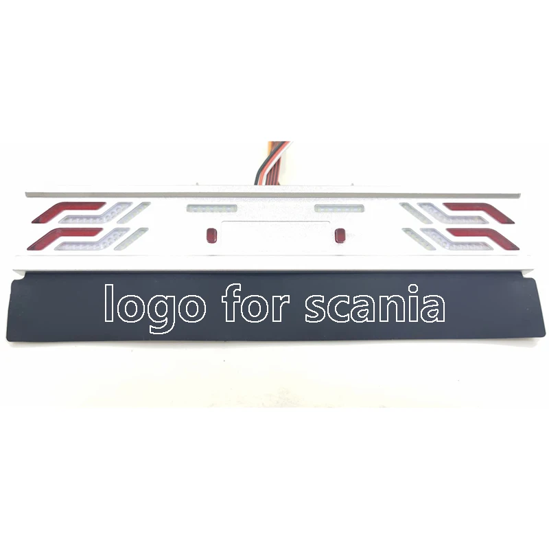 Simulatie Metalen Achterlicht Running Water Lamp voor 1/14 Tamiya RC Truck Auto Voor scania 770S Voor volvo FH16 Voor man