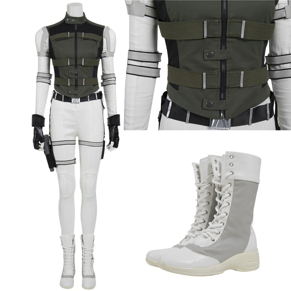 Costume de Cosplay Yelena Belova, Combinaison de Combat du Barrage de Tim, avec Glace, Tenue d'Halloween avec Accessoires