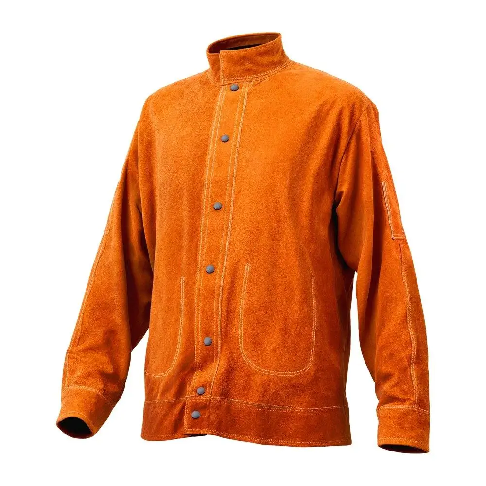 

Heavy Duty Flame Resistant Leather Welding XL Size Safety Apparel for Welders