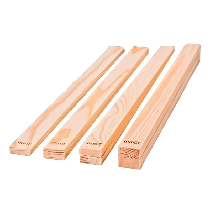 8Pcs Pottery Teaching Rolling Mud Guide 3/5/7/10MM Clay Rolling Pin Guides Rolling Pin Guides Sticks Set