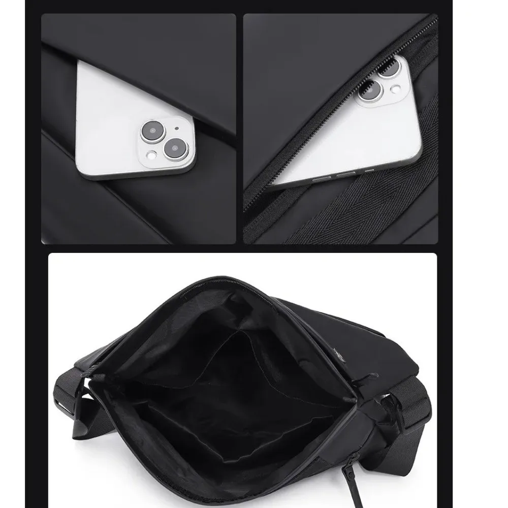

New Multifunctional Men's Cross-body Chest Bag Large Capacity Solid Color Sling Bag Casual Commuting Bag Men