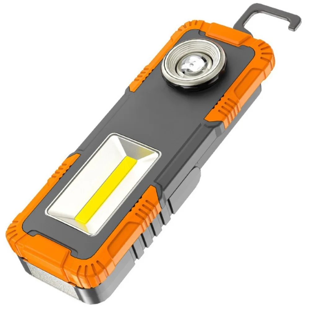 

Перезаряжаемый светодиодный рабочий фонарь с магнитным основанием, лампа для мастерской с крючком и USB-кабелем, 3 режима освещения для автомобиля, ремонта, мастерской