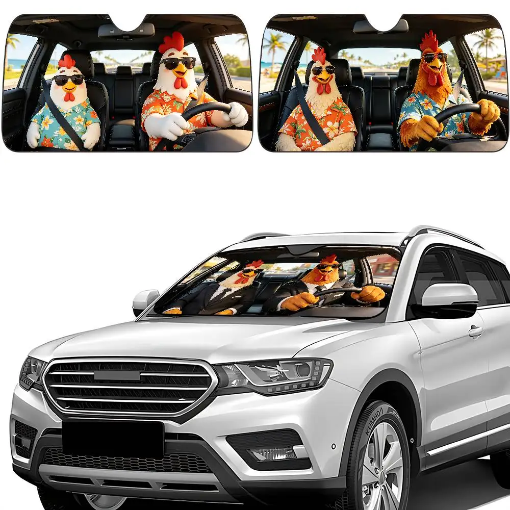 Sheep Drive Car SunShade Car Sunshade Covers Cover Universal Windscreen Folding Visor