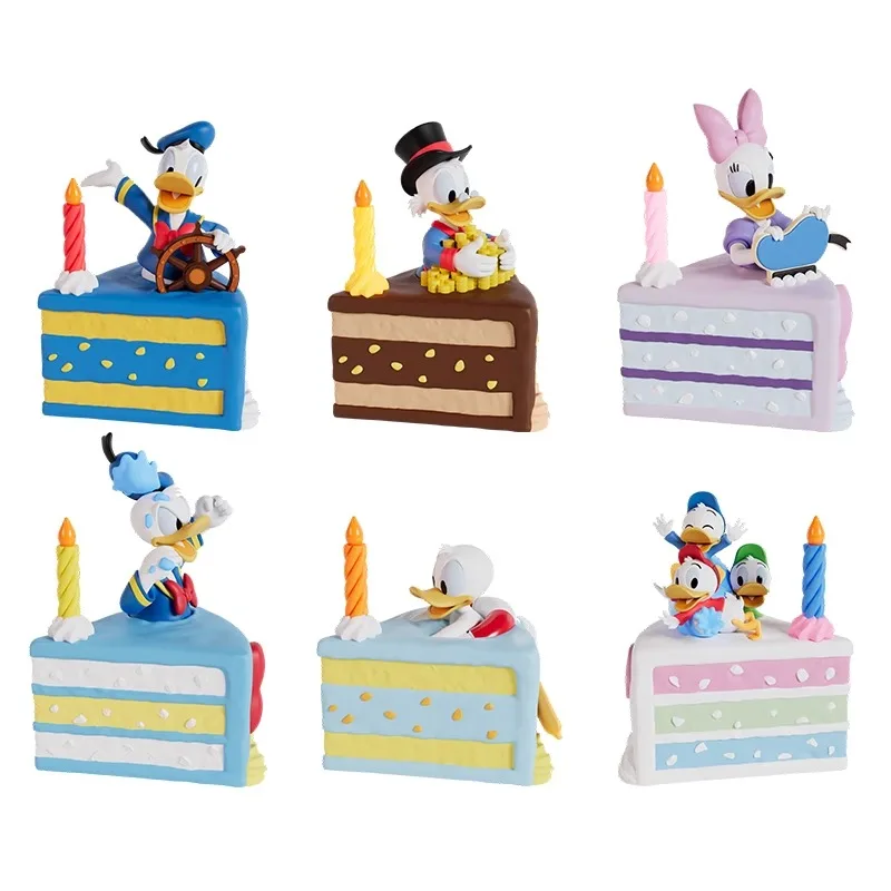 Disney Donald Duck 90 Daisy Surprise Cake Blind Box Desktop Decoration Scrooge Mcduck Model For Chirdren Party Gift For Kids