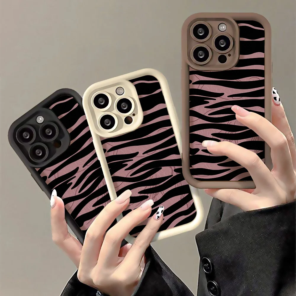 Y2K Zebra Print Phone Case for iPhone 18 Pro Max For Apple iPhone 18 17 16 15 14 13 12 11 Pro Max XS XR 7 8 Plus SE 2022 Shell