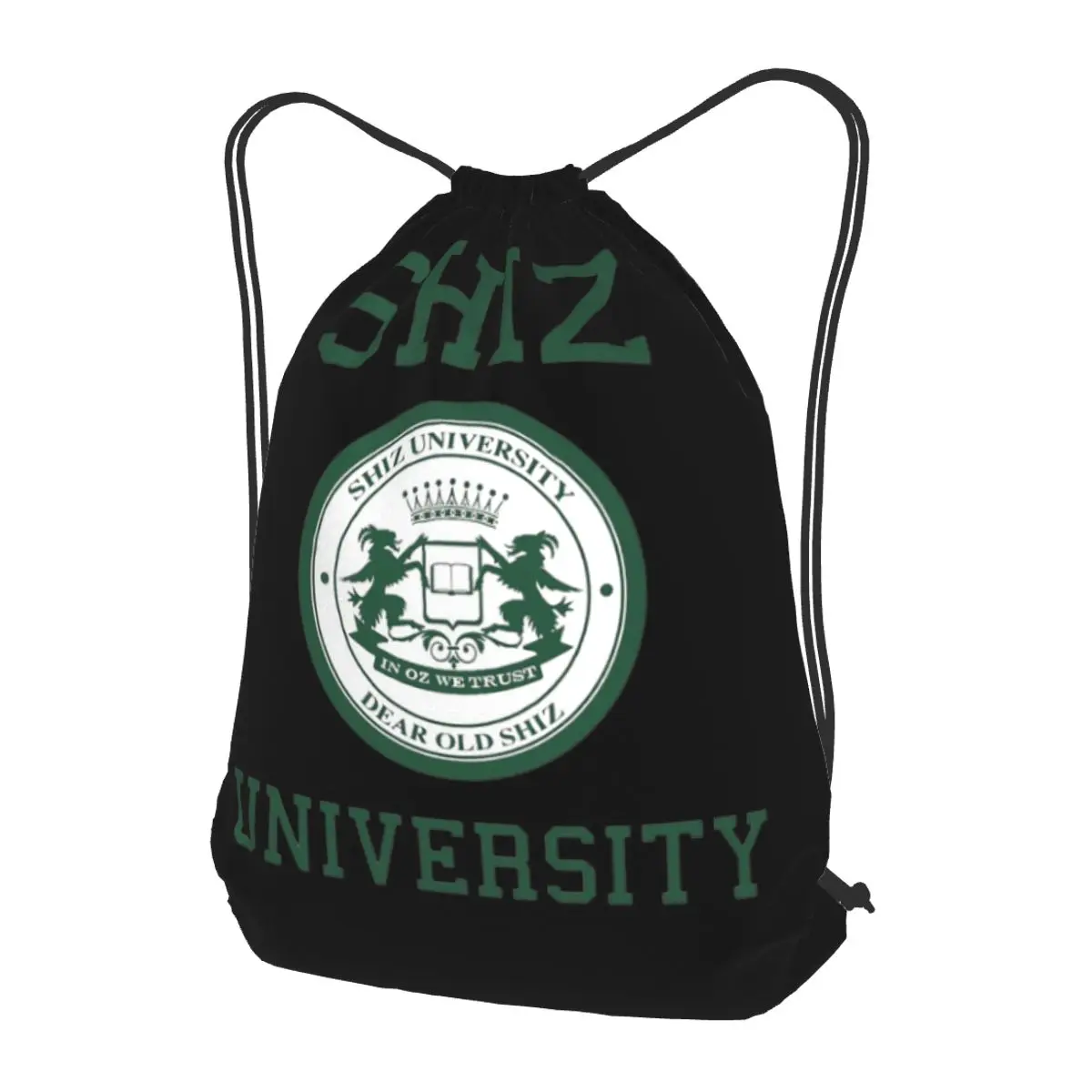 Shiz University Design Backpacks Portable Drawstring Bundle Pocket Sports Bag Book Bags for Man Woman School