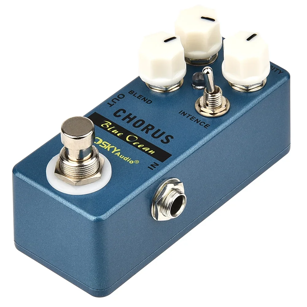 Mosky Pedal De Guitarra Blue Ocean Chorus Guitar Effect Pedal True Bypass Metal Shell Chorus Bass Effect Footswitch