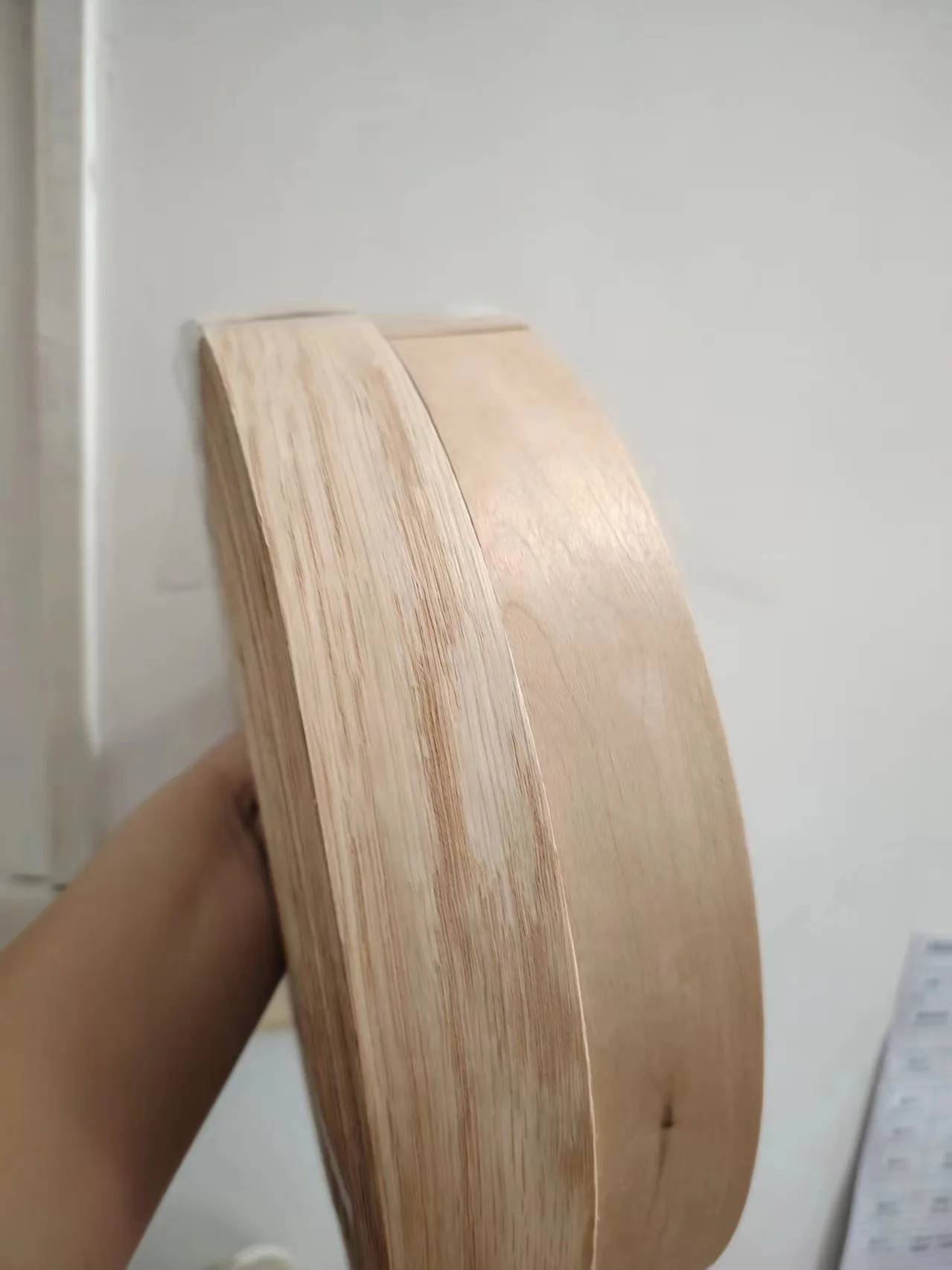 Width: About 22MM ,Thickness:0.5mm,  Solid Wood Edge Strip for DIY Home Decoration