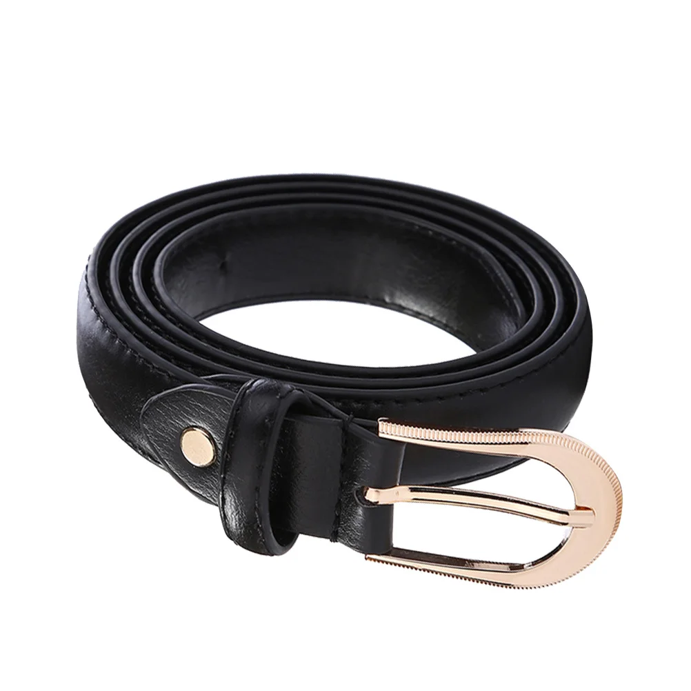 

Women Alloy Pin Buckle Belt Solid Color Adjustable Length Vintage Waist Belt for Jeans Pants Dress Women Belts for Jeans