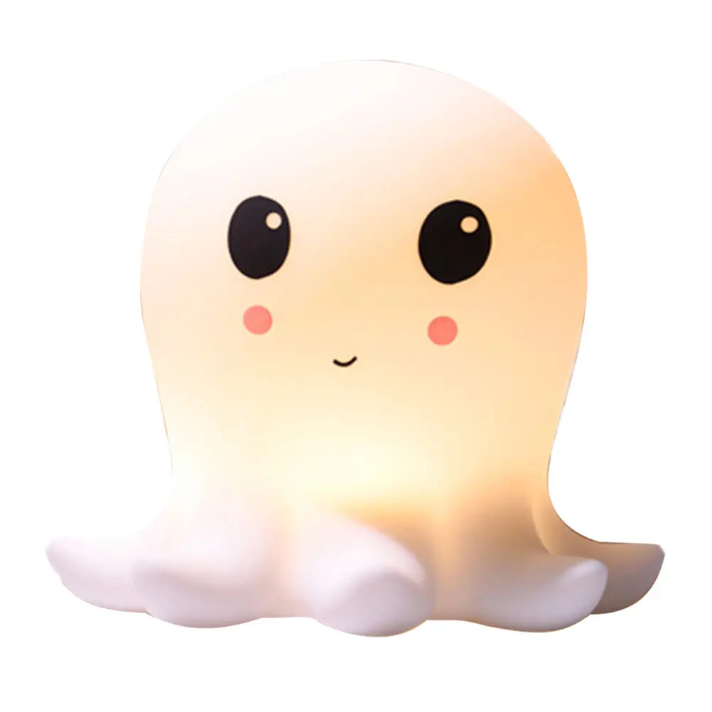

Silicone Lamp Small USB Night Light Cute Lovely Octopus ing Abs Decorative