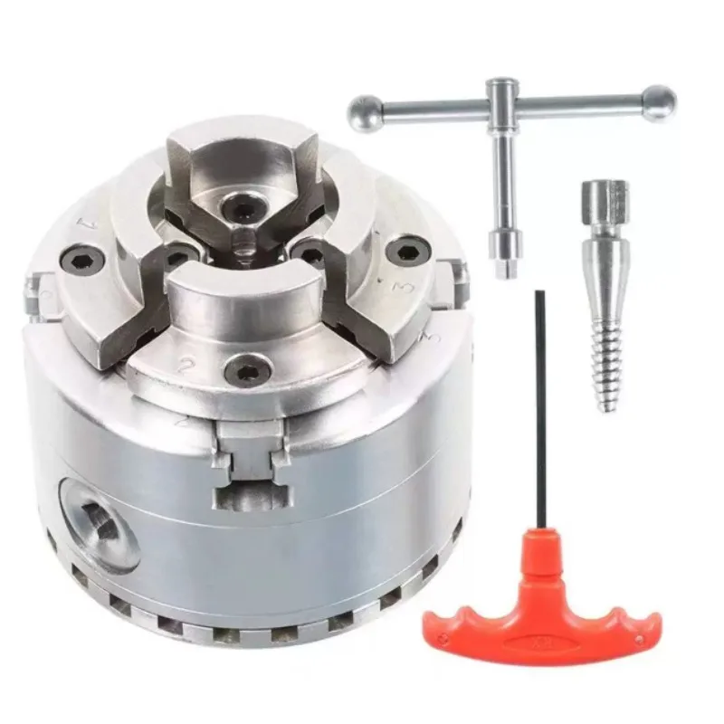 KP96 Wood Lathe Chuck · 5 Inch 4 Jaw Self-Centering · M33 Thread, KP125 100mm 4 Inch Woodworking Turning Accessory