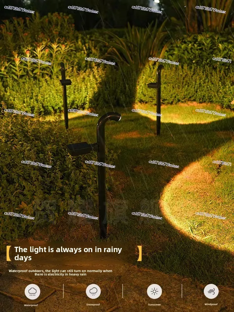 Courtyard Villa Garden Lawn Landscaping Atmosphere Aisle Decorative Landscape Light