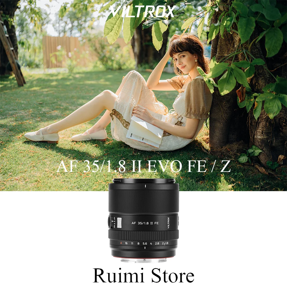 Viltrox 35mm F1.8 II EVO Lente Full Frame com Foco Automático e Grande Abertura para Câmeras Mirrorless Sony FE / Nikon Z