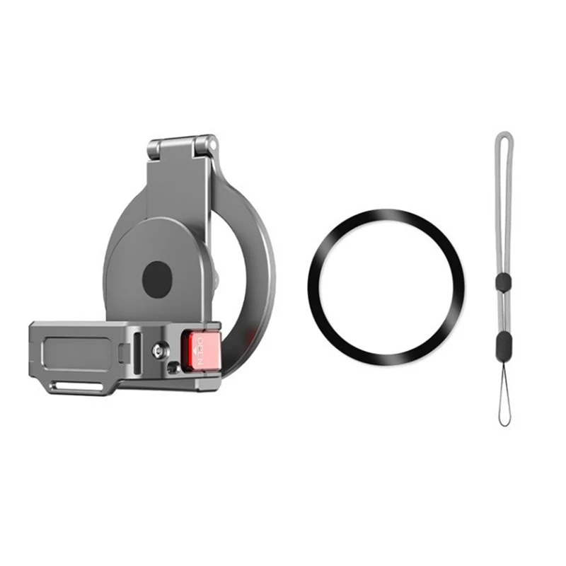 Teleprompter Holder For DJI Osmo Pocket 3 Magnetic Adapter Frame With Hand Rope Camera Expansion Bracket