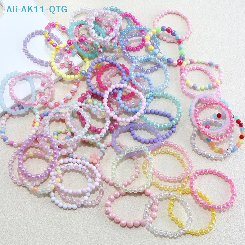 NEW 10-30Pcs Colorful Beads Bracelet Kids Girls Birthday Party Favors Goodie Pinata Filler Baby Shower Wedding Guest Treat Gifts