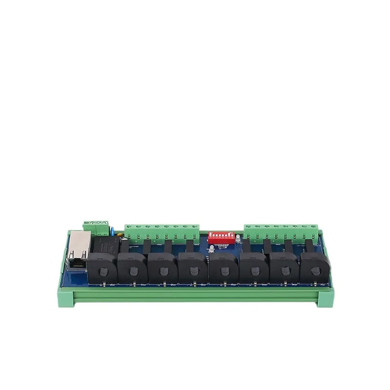 Fully isolated perforated DC power acquisition module voltage current power