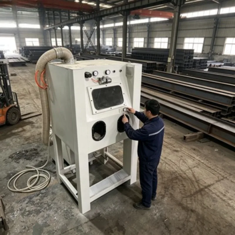 

High Quality Wet Sandblasting Machine Dustless Manual Wet Sand Blasting Cabinet Water Vapour Sandblasting Machine
