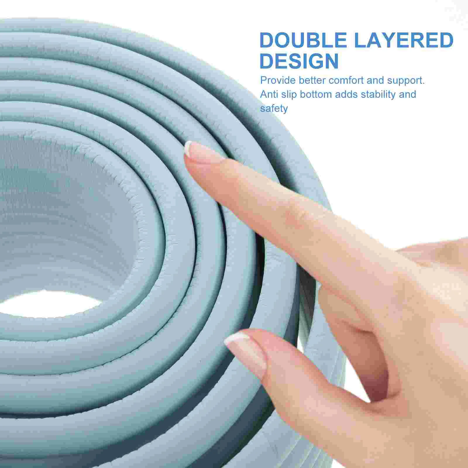 Gripper บันไดสองชั้น Mat Self กาวโฟมสําหรับบันไดขั้นบันได (สีชมพู) Proofing Bed