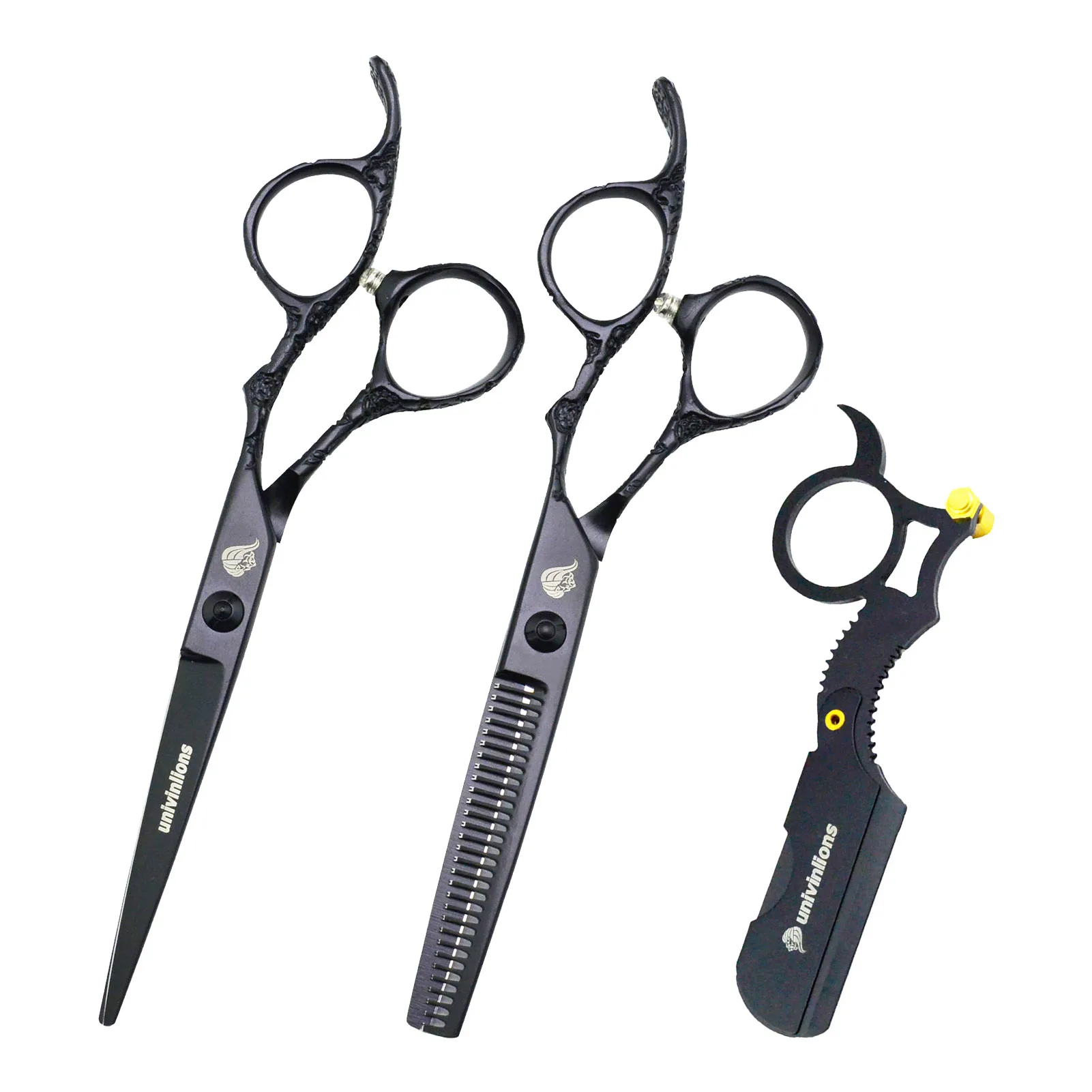 

Univinlions 6" Hairstylist Scissors Hair Cutting Scisors Professional Shears Japan Hairdressing Scissors Hairdresser Razor Cut