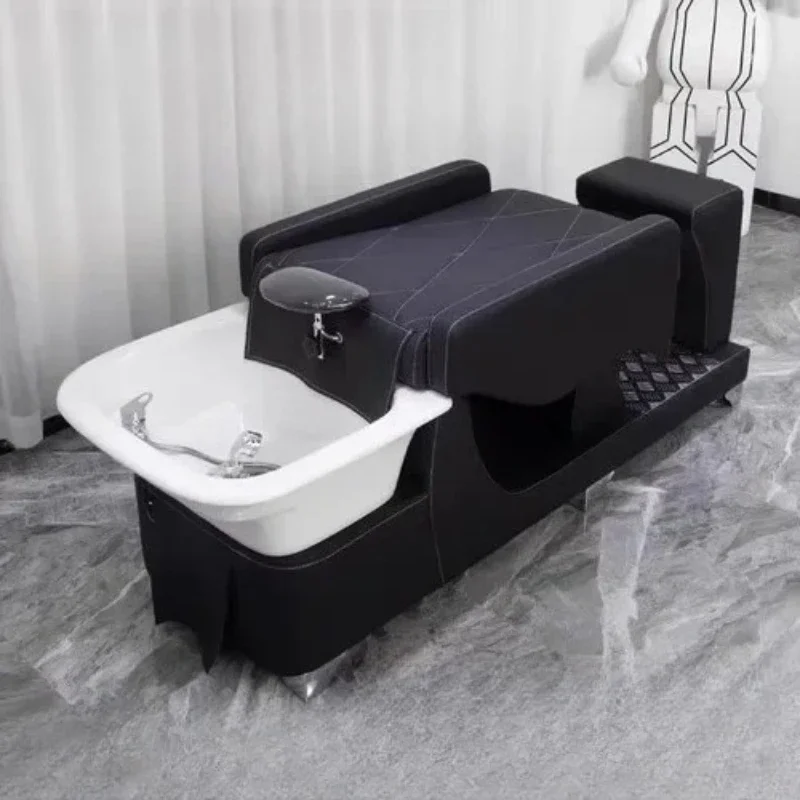 

Korean Comfort Shampoo Sink Bag Head Hair Wash Salon Chairs Stylist Shower Shampoo Bed Meuble Esthéticienne Hotel Furniture