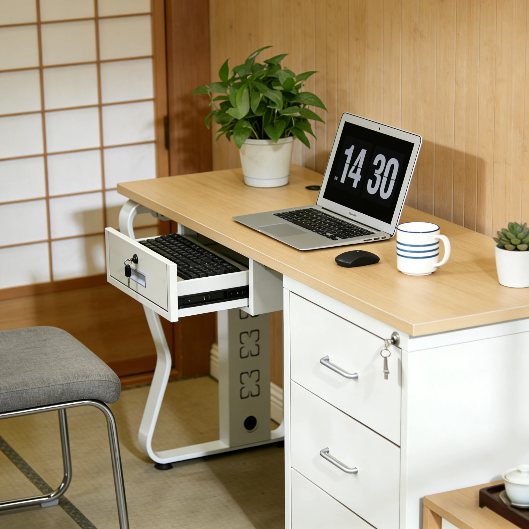 Desks, Staff Desks,Simple Modern Modular Commercial Office Furniture Melamine Board Computer Manager Desk For CEO Staff Supervis