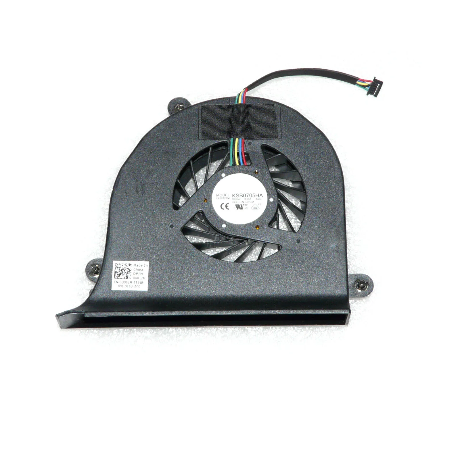 Laptop Cooling Fan For Alienware M17X R1 R2 KSB0705HA-8J04 0U012M U012M DC05V 0.50A Compatible BATA1015R5H P001