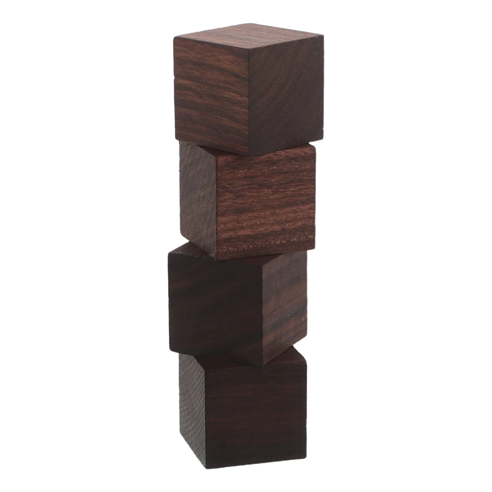 

4Pcs Black Walnut Wood Carving Blocks 3Cm Square Unfinished Wooden Cubes for DIY Woodcraft Painting Carving Supplies Art