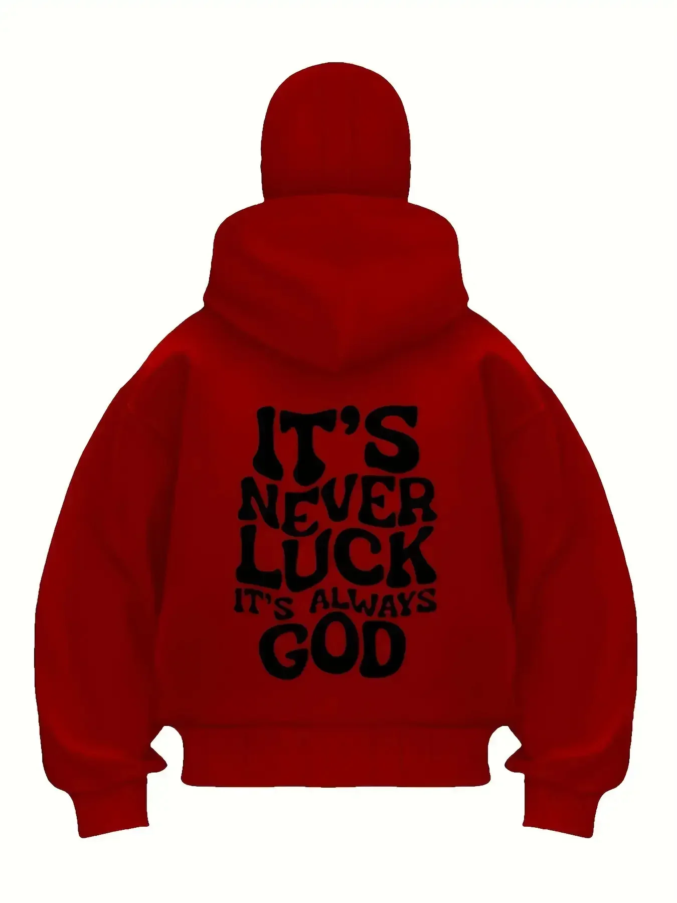 2026 autumn and winter new hooded hood mask men's and women's hoodie, signature font GOD English print casual versatile