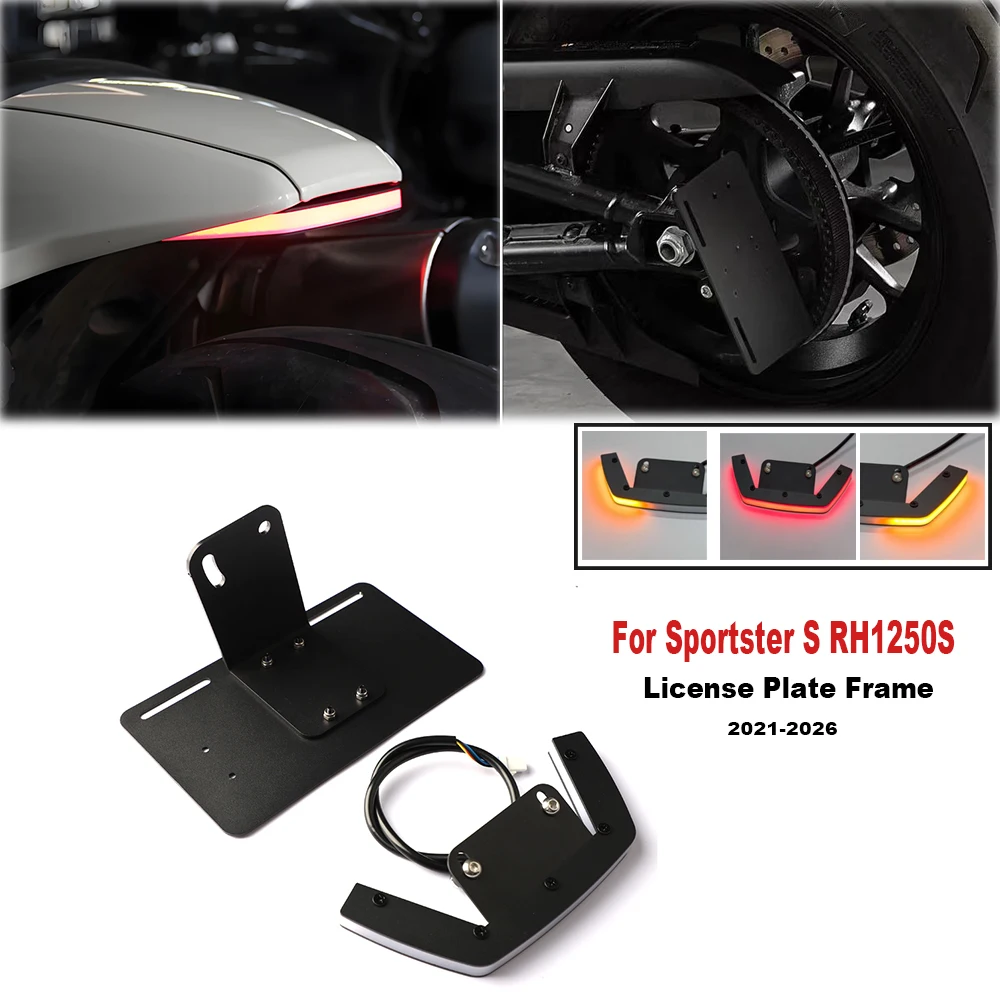 

For Harley Sportster S RH1250S 2021-2026 Rear LED Brake Turn Signal Taillight Fender Eliminator Motorcycle Tidy Tail Light