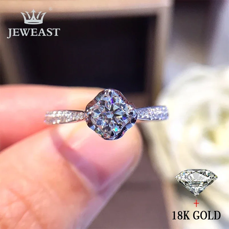 

Natural Diamond 18K Gold Pure Gold Ring Beautiful Gemstone Ring Good Upscale Trendy Classic Party Fine Jewelry Hot Sell New 2025