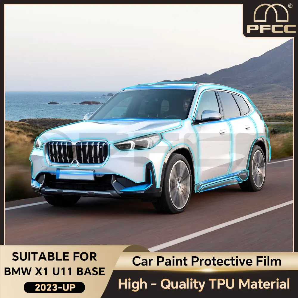 

PFCC Pre Cut Car Paint Protection Film for BMW X1 Base U11 2023 PPF Clear Kit Accessories Transparent Body TPU Anti-scratch