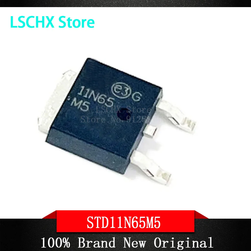 Chipset STD11N65M5 11N65M5 11N65 TO-100% nuevo, 10 unidades, 252