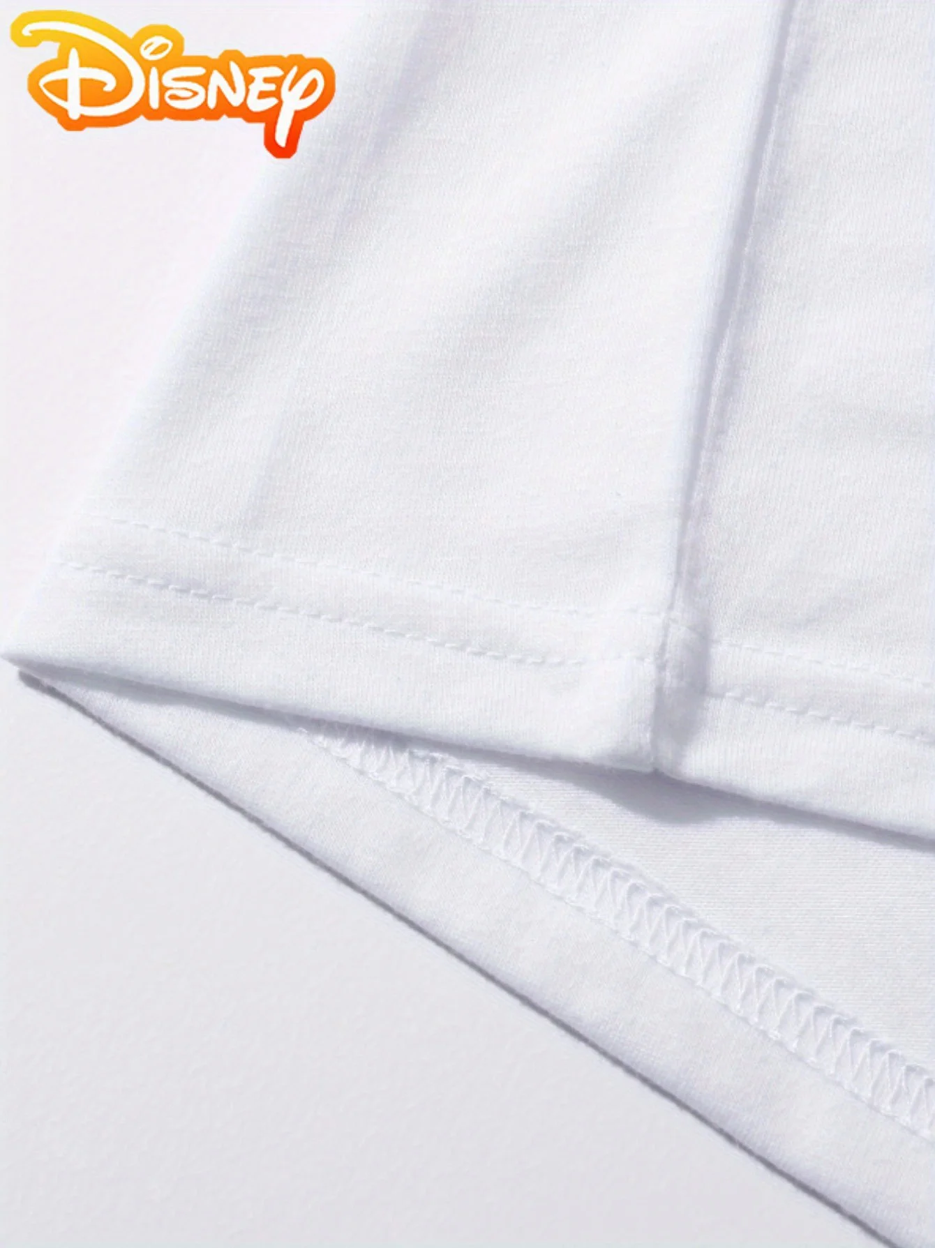 تي شيرت نسائي من Disney Car Star Lightning McQueen مصنوع من القطن الخالص كاجوال صيفي بأكمام قصيرة مريح يوميًا