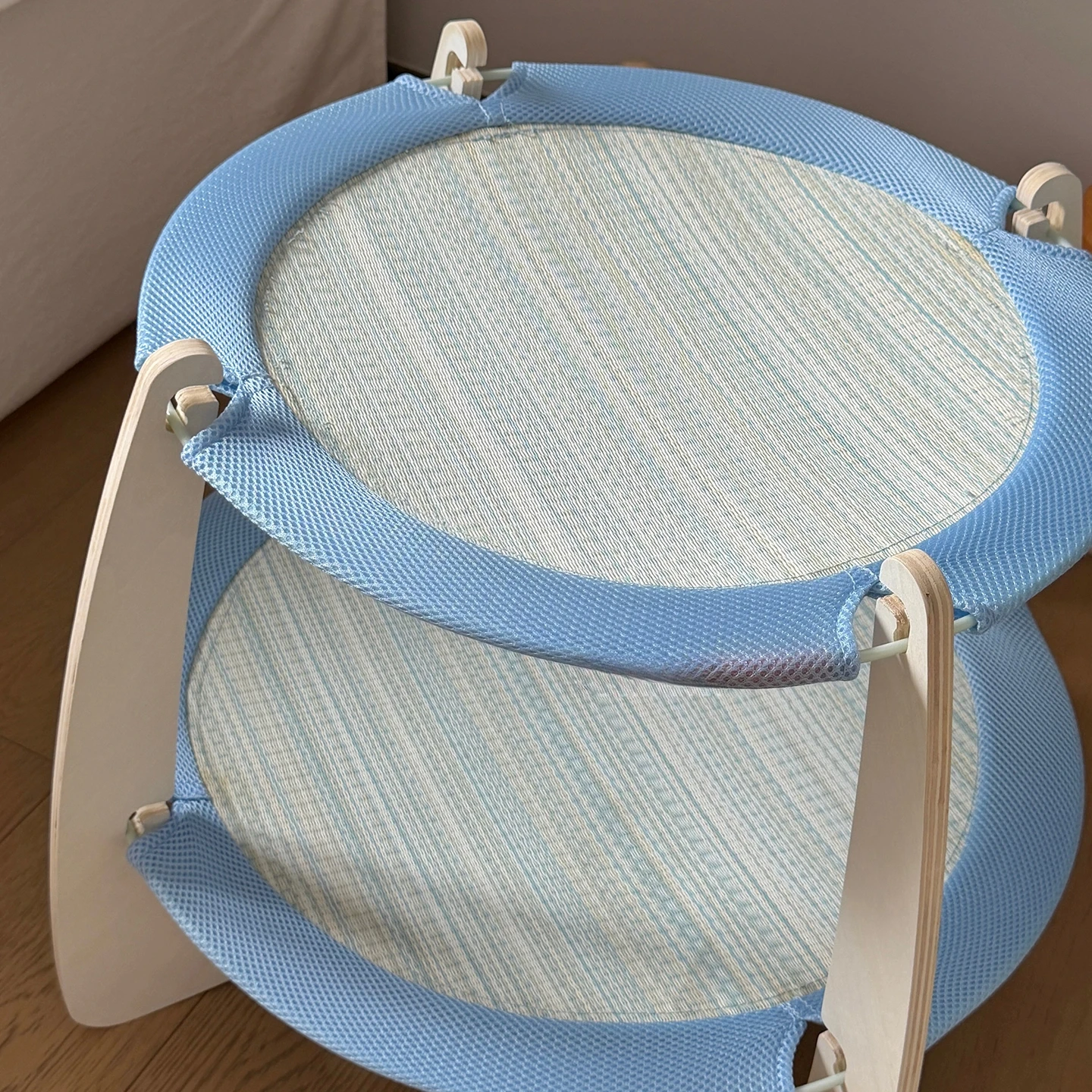 ZHAYA Double Layer Cat Nest Scratcher Dual Sided Grass Mat Breathable All Season Hammock Bed Resting Play Kitten Toy Cool Pad