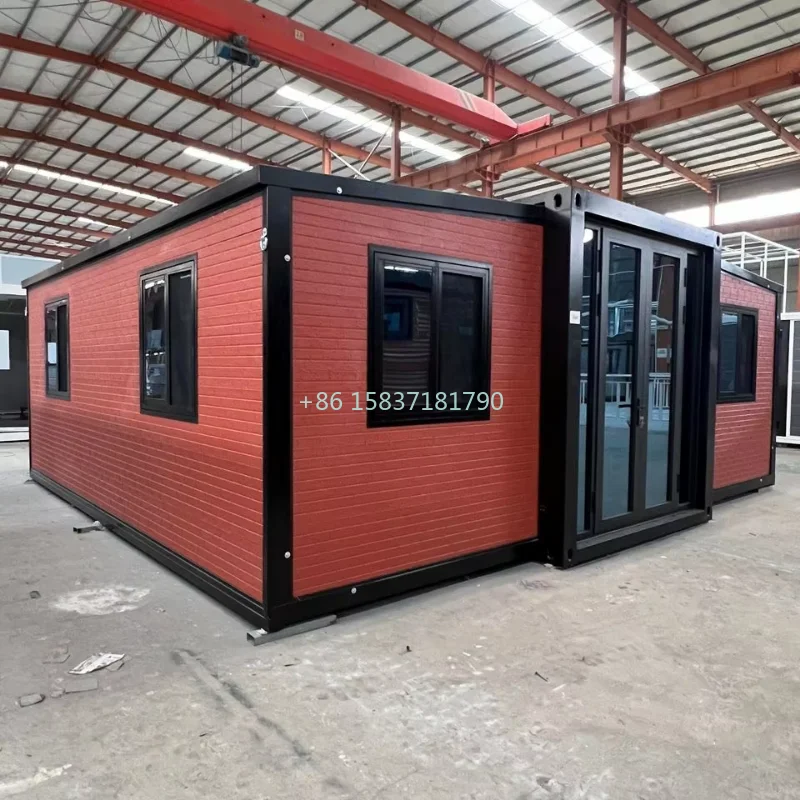 Double Wing Tiny Home Expansion Folding House Container Outdoor Demolition Mobile Container House Foldable Living Tiny House