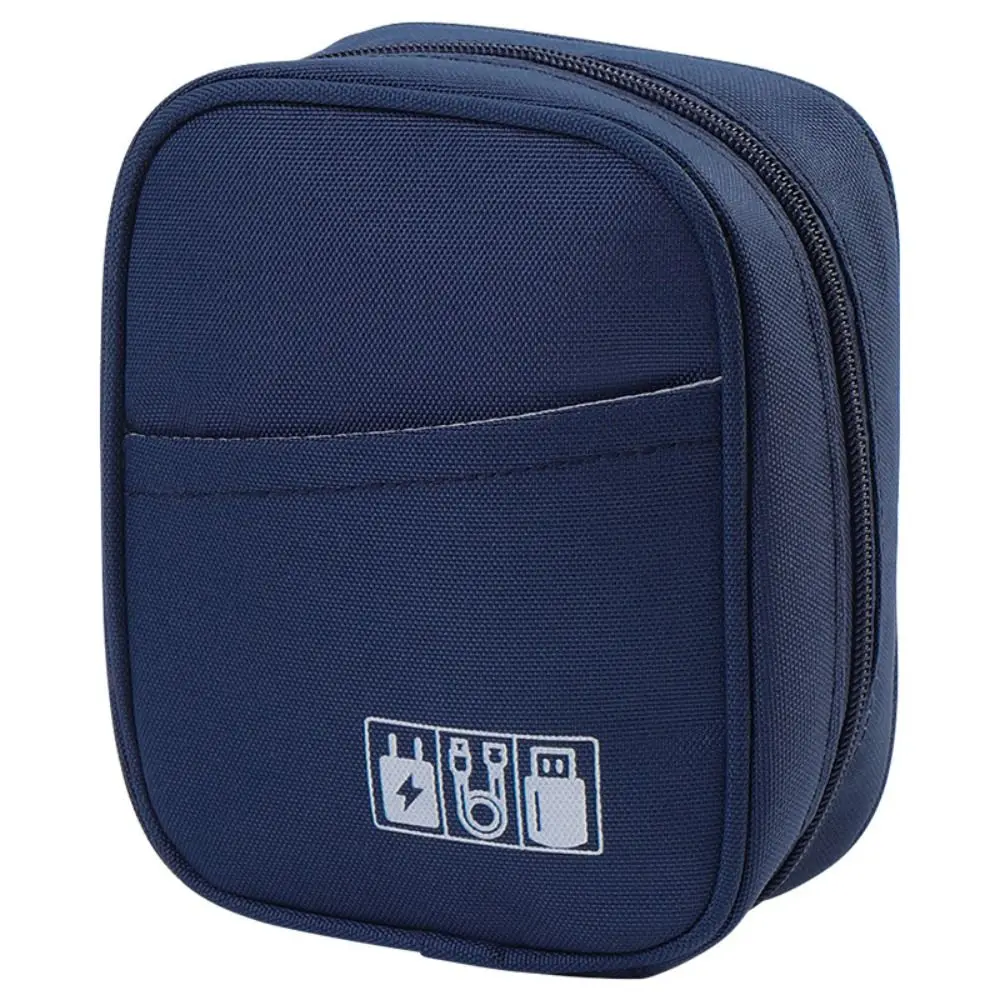 أكسفورد حقيبة كابل السفر للصدمات بلون كيس التخزين الرقمي متعدد الطبقات حقيبة تخزين الملحقات الإلكترونية