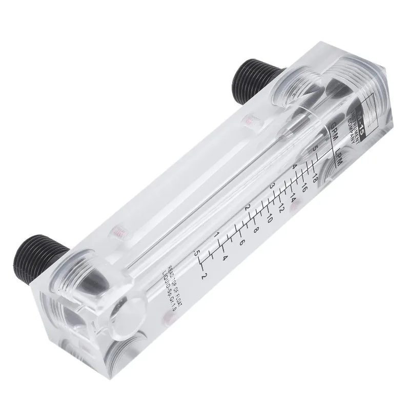 0.5-5GPM 2-18LPM Panel Mount Water Flowmeter for Industrial Pipeline Measurement