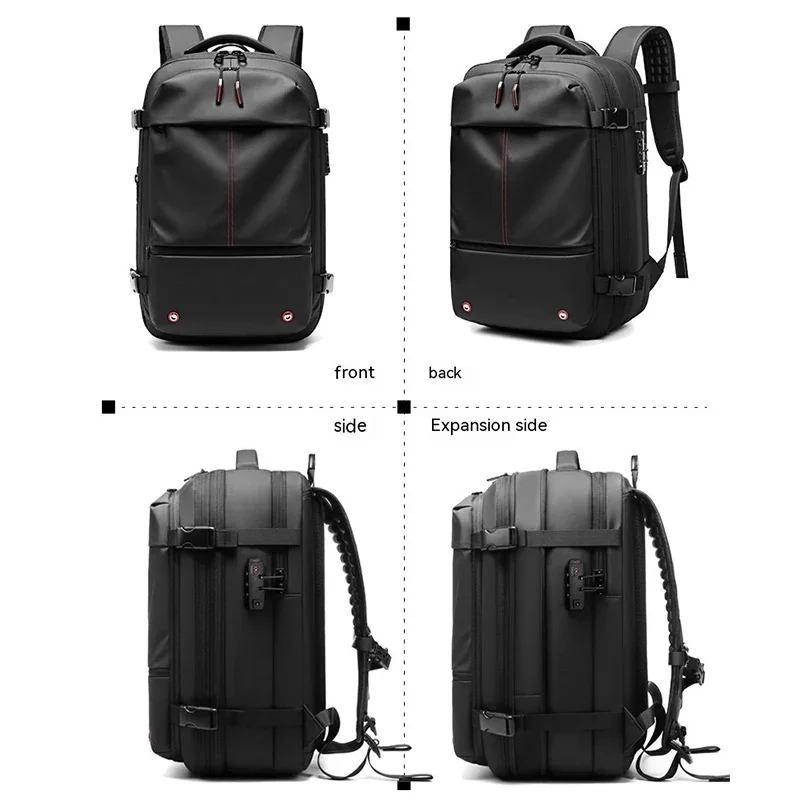 Travel Men 19 Inch Laptop Backpack Vacuum Compression Backpack Business Large Capacity School Backpack Expand Outdoor Backpack