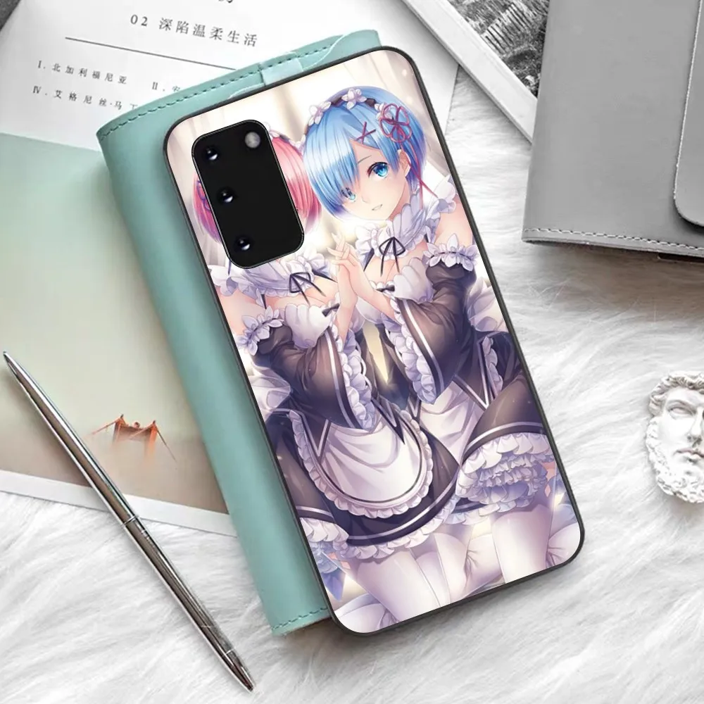 RE ZERO Ram Rem Phone Case For Samsung S 9 10 20 21 22 23 30 23 24 plus lite Ultra FE S10lite Fundas