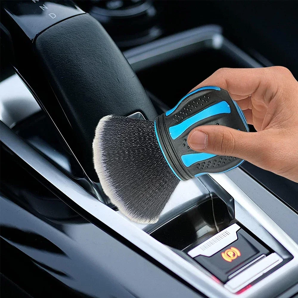 Car Detailing Brushes Air Vent Dust Cleaner Detailing Dusting Tool Car Cleaning Automobile Interior Soft Bristles Brush