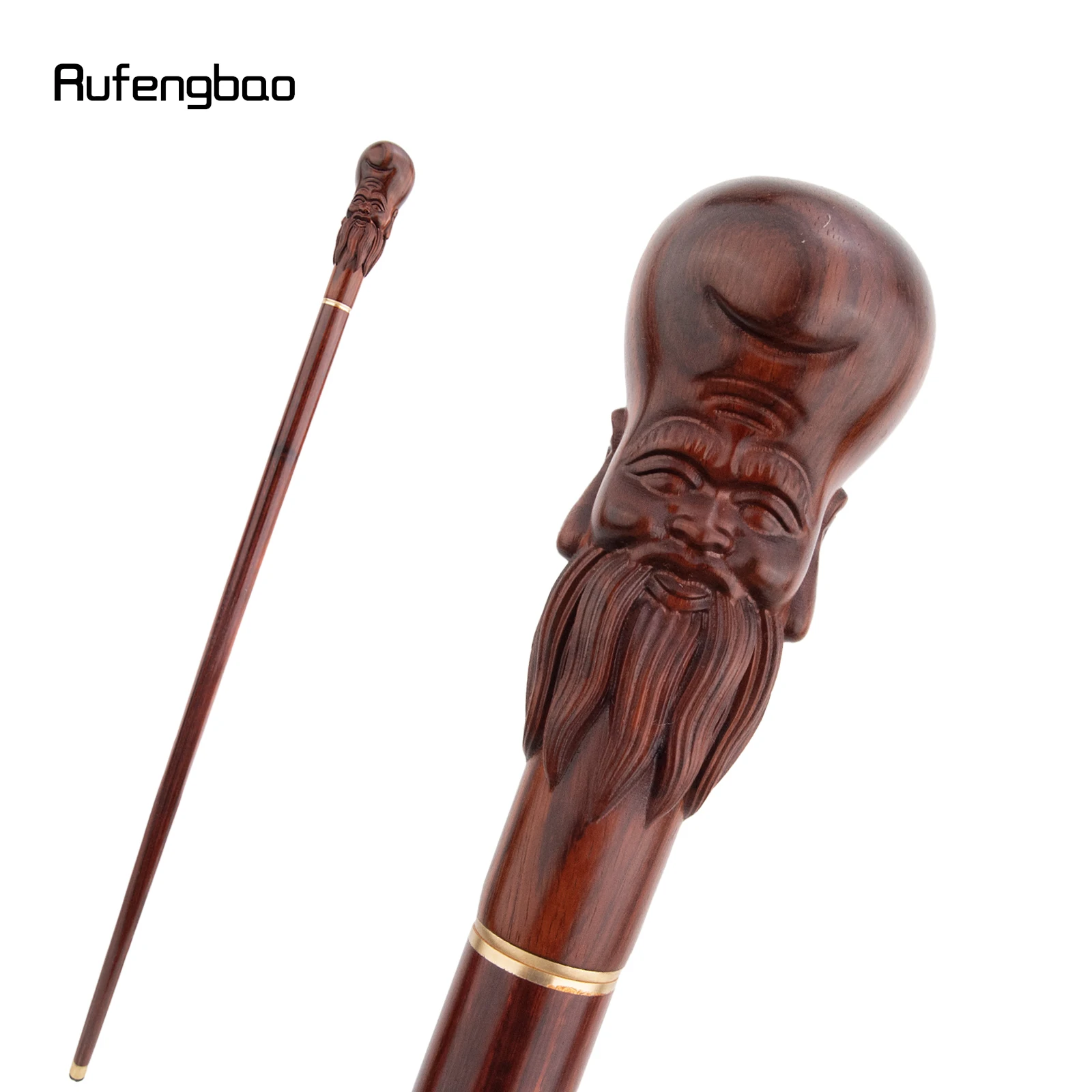 Brauner Longevous-Holzstock aus altem Bambus, modischer dekorativer Holzstock für Halloween, für Cosplay-Partys, für Cosplay und Partys, 97 cm